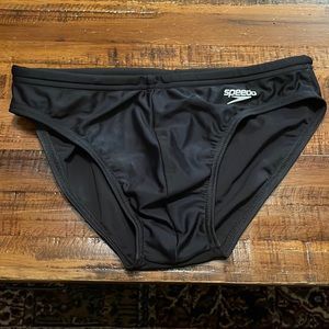 Mens black speedo swim brief size 30
